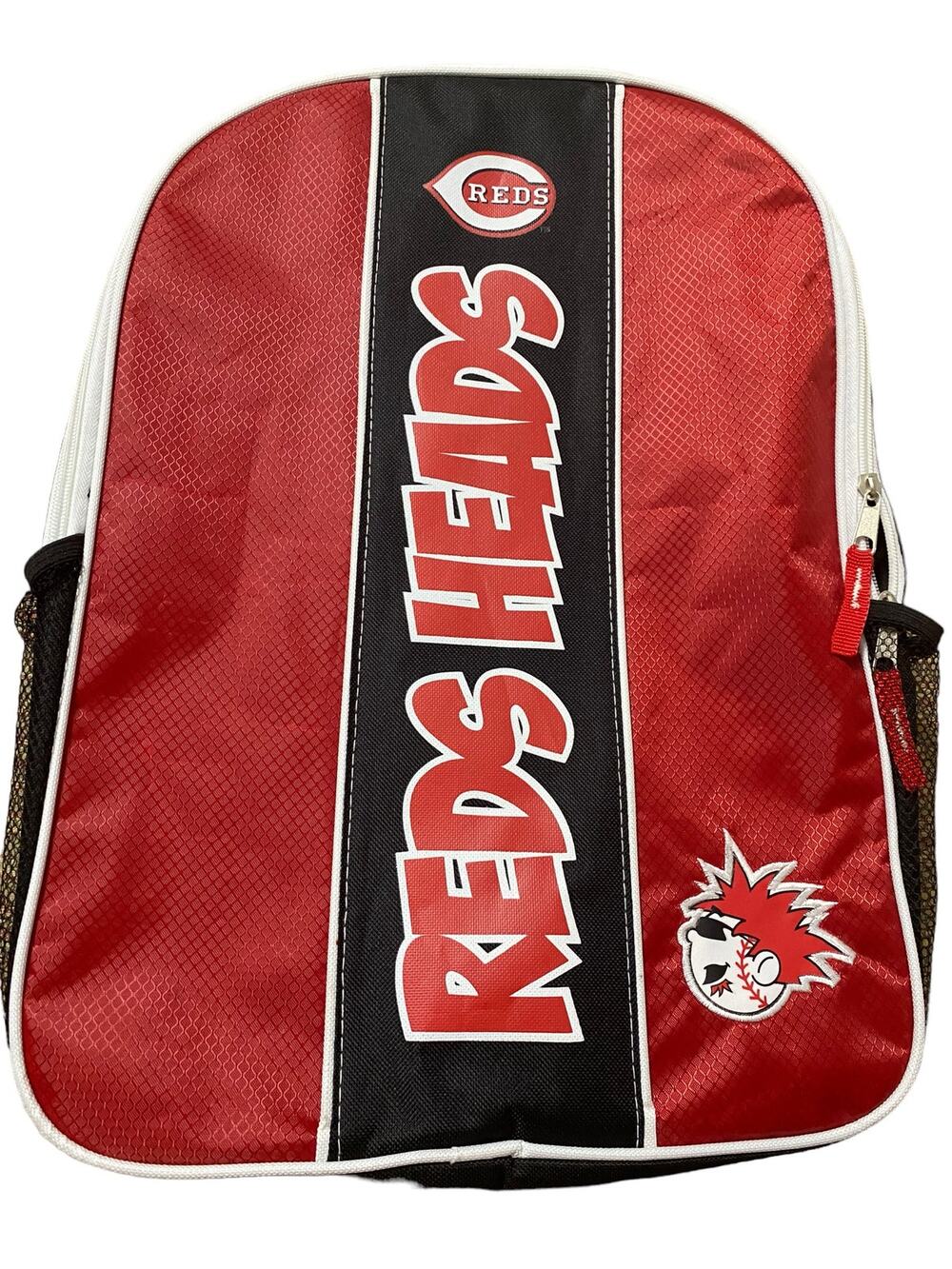 Red Heads Cincinnati Reds Backpack Side Pockets Full Size